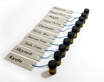 Sample Set 4 Deluxe Perfume Oil by Scent by the Sea - A Cabinet of Scented Luxuries
