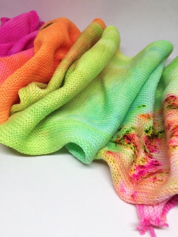 Ready to Ship Hand Dyed Yarn Double Bubble Disco Queen