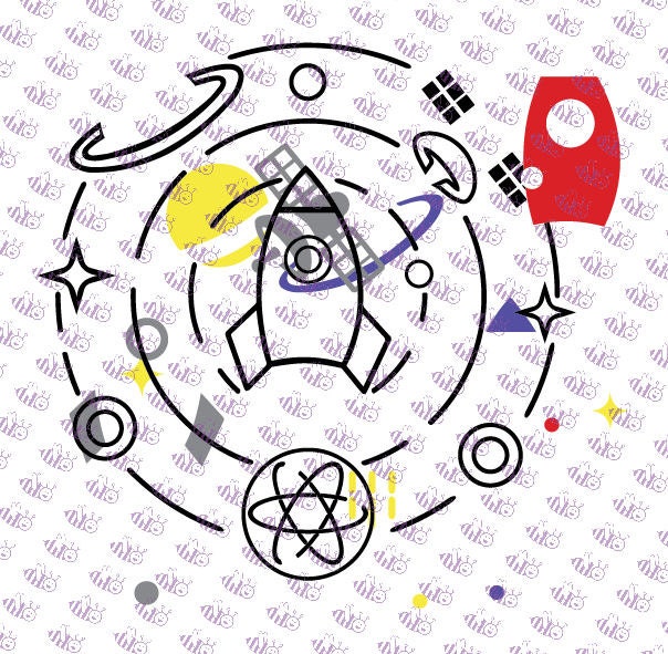 Download Outer Space decal SVG Instant Download, layered cut file ...