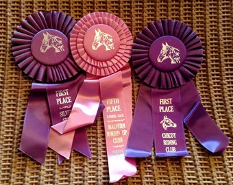 Vintage 1966 Horse Show Ribbons