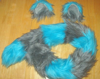 Cheshire Cat Costume- Cheshire Cat Ears , Cheshire Cat Tail Tim Burton Style cosplay, anime, nekomimi