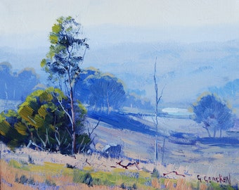Plein Air LANDSCAPE PAINTING Impressionist painting by award winning artist Graham Gercken