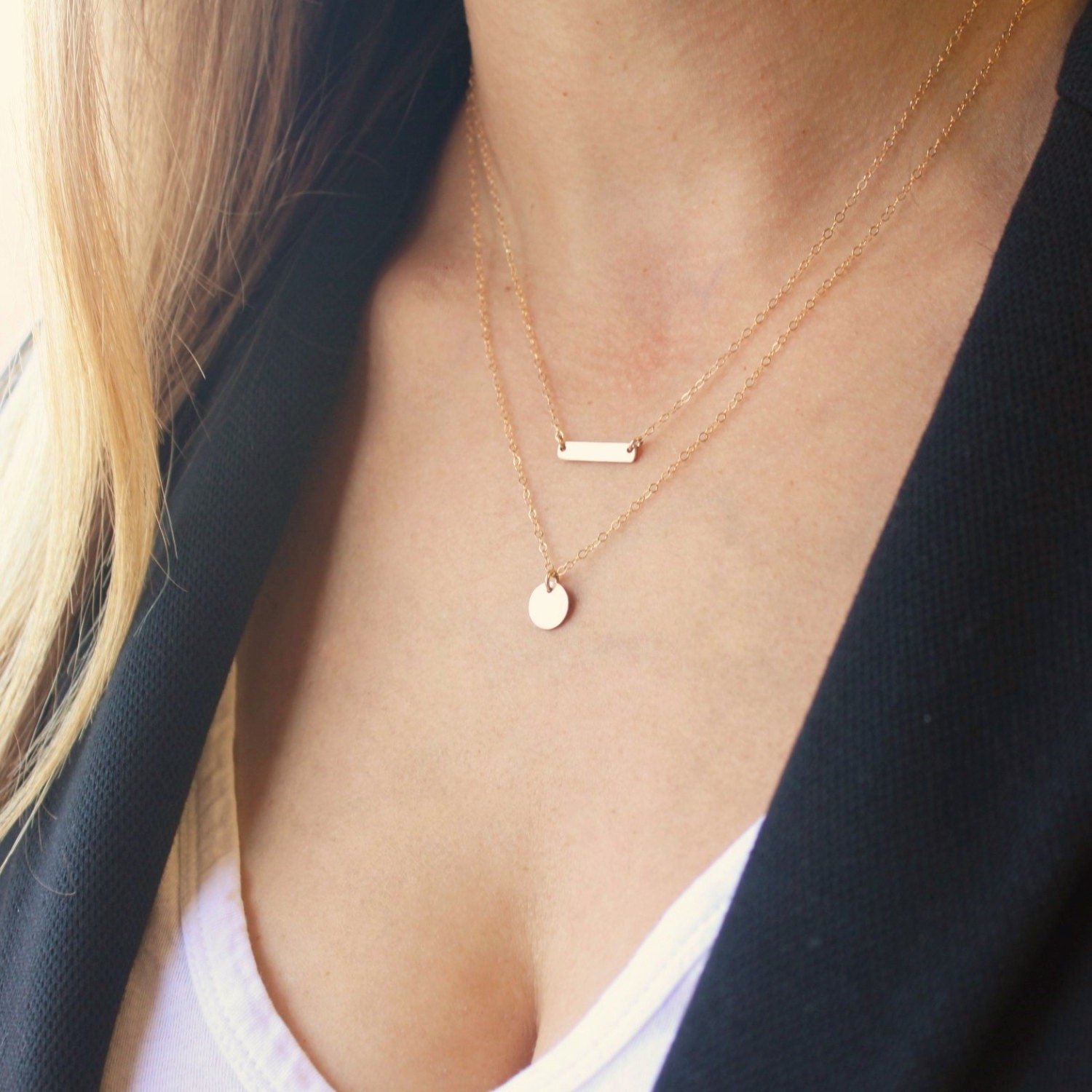 Delicate Gold Necklace Initial Necklace Personalized