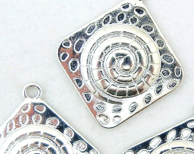 3 Square Nautilus Charms