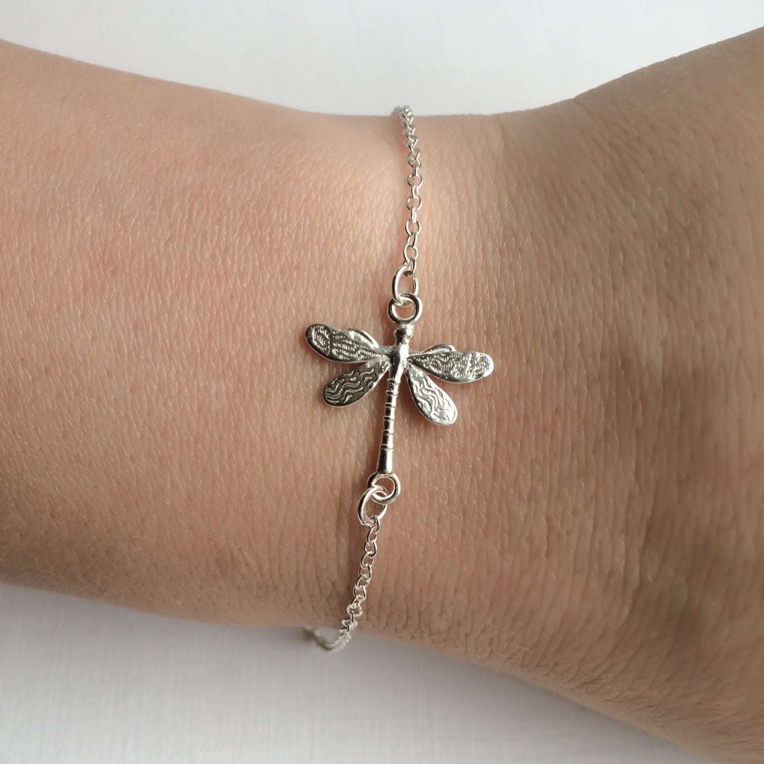 Dragonfly Bracelet In Sterling Silver