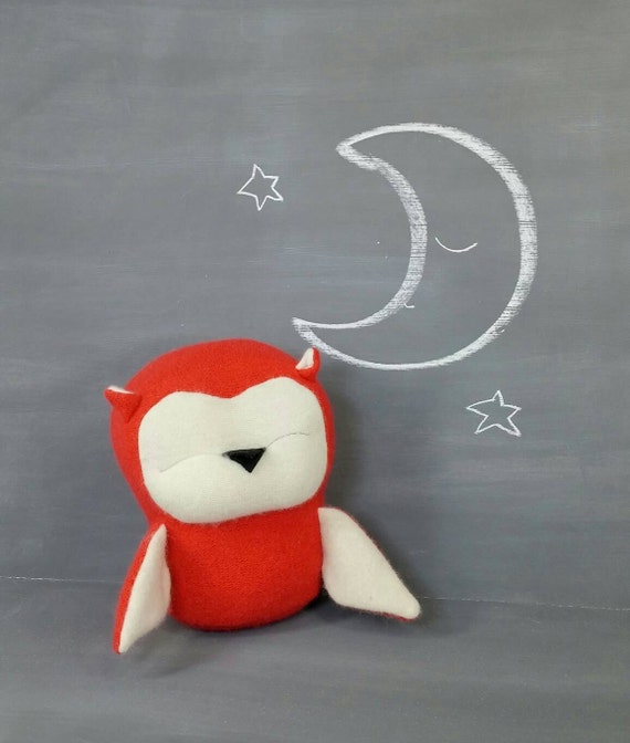 Owl Handmade Stuffed Animal Toy Children Plush by ViolaStudio