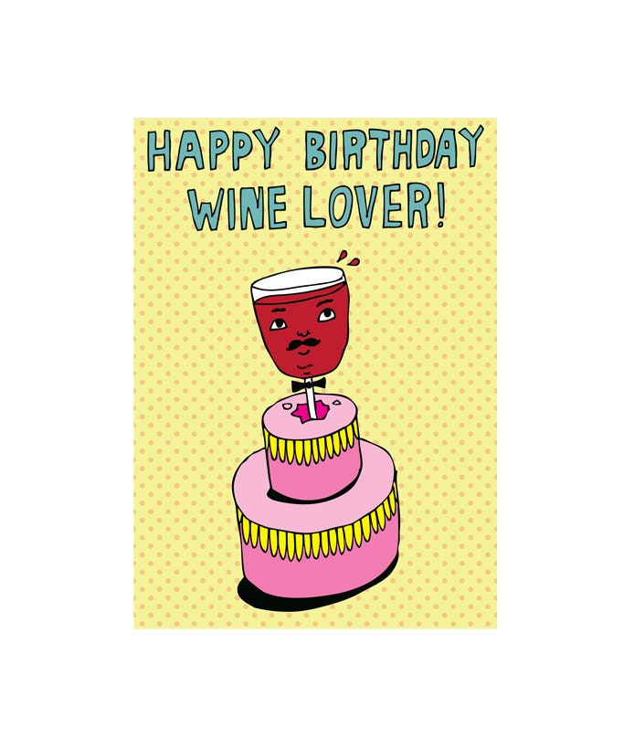 Birthday Card Happy Birthday Wine Lover