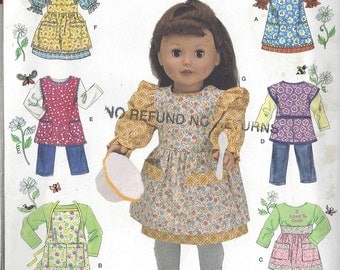 18 Inch Doll Clothes Simplicity Pattern #2761 SIZE One Size 18 Inch Doll Clothes Pattern uncut-- DurhamDeals