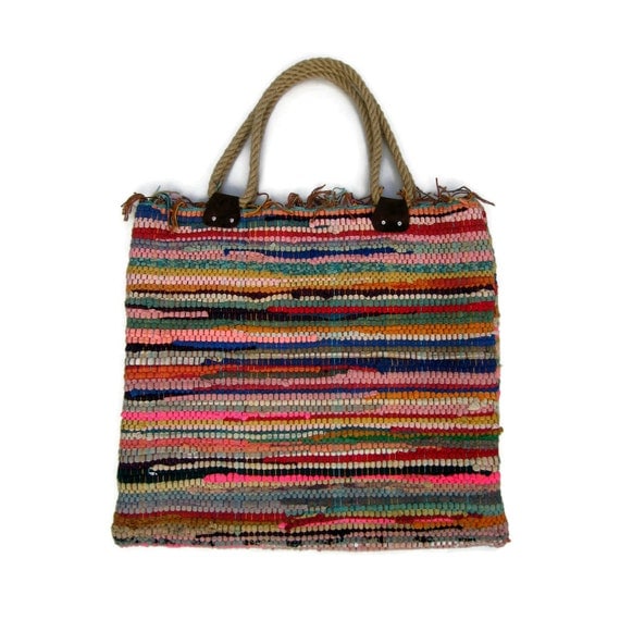 Beach Boho Bag. Large Tote Bag. Boho Chic Style Kilim by maslinda