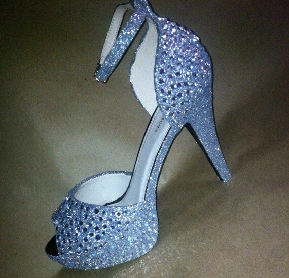 Jeweled sparkly heels Any height or style