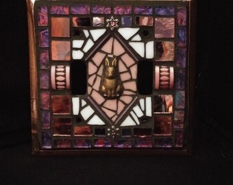 Brass Rabbit Switchplate Cover