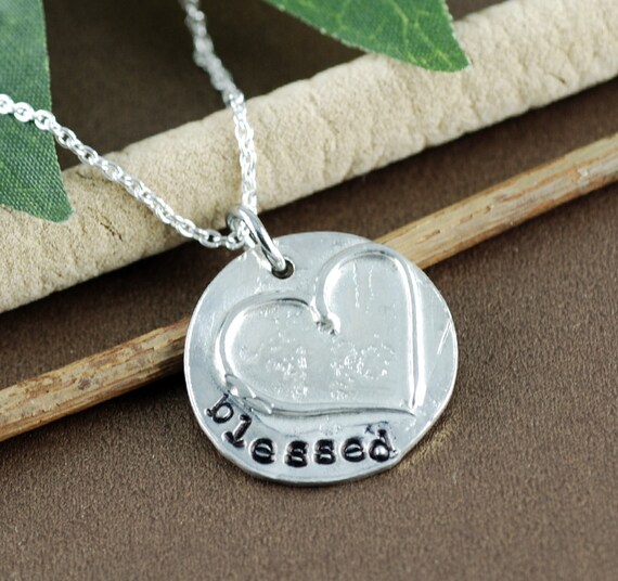 Items similar to Blessed Necklace, Religious Necklace, Personalized