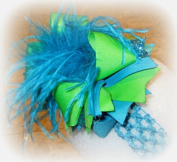 the top peacock hair bow curly ostrich feather center the top bows boutique hair bows by the top peacock hair bow curly ostrich feather center the top bows boutique hair bows by