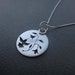 Hand-Sawn Sterling Silver Humming Birds Pendant