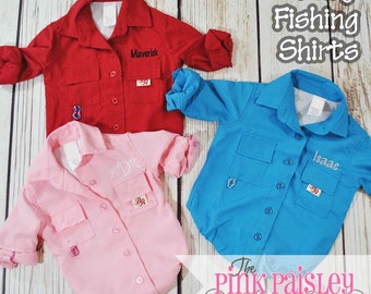 Monogrammed Baby Fishing Bodysuit Shirt | Baby Fishing Outfit | Toddler Fishing Shirt | Baby Shower Gift | Fishing Gear