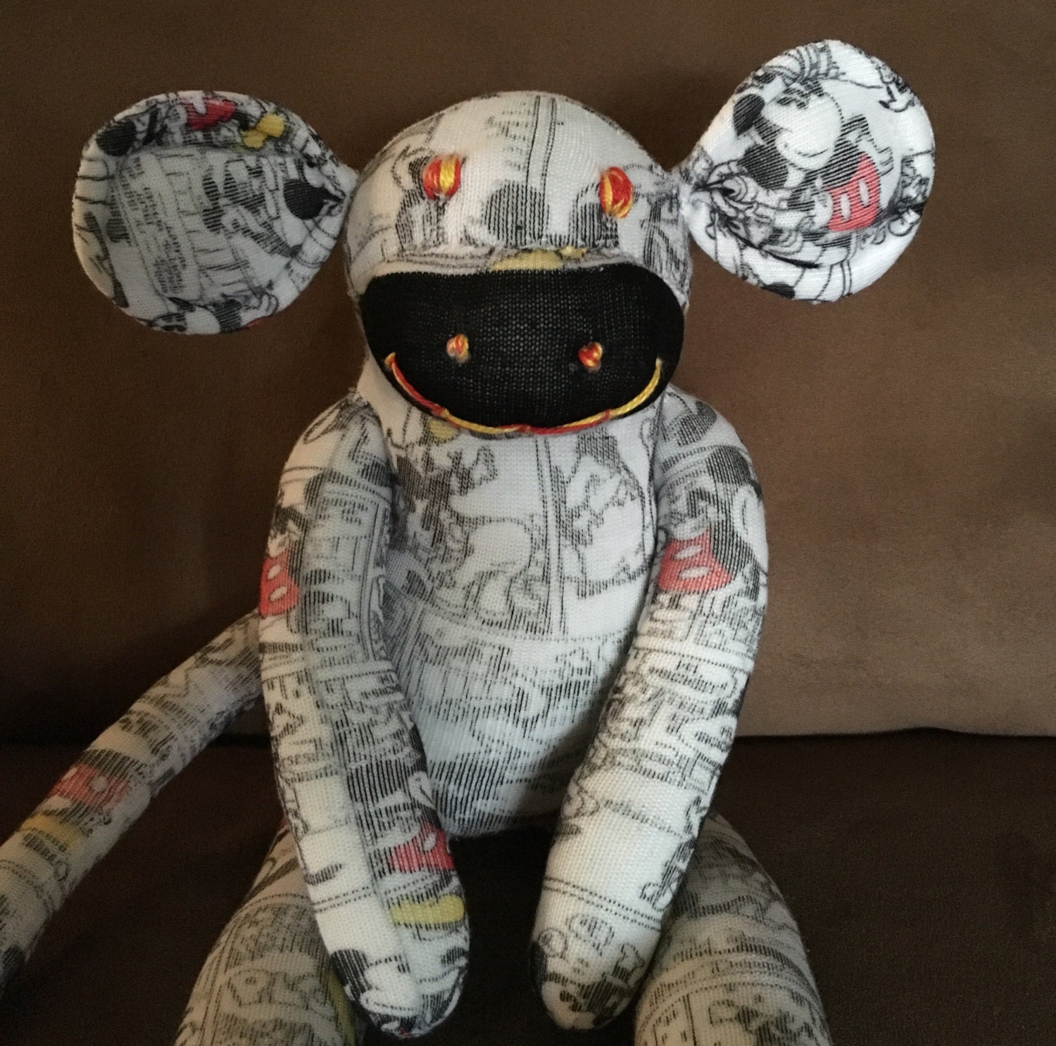 mickey mouse sock monkey