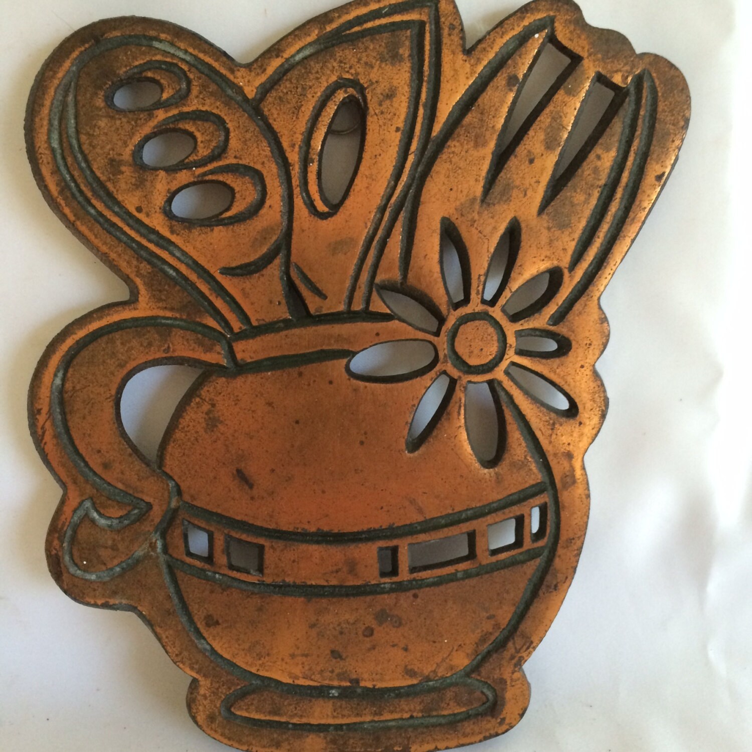 Set of 3 Vintage Copper Trivets by ContemporaryVintage on Etsy