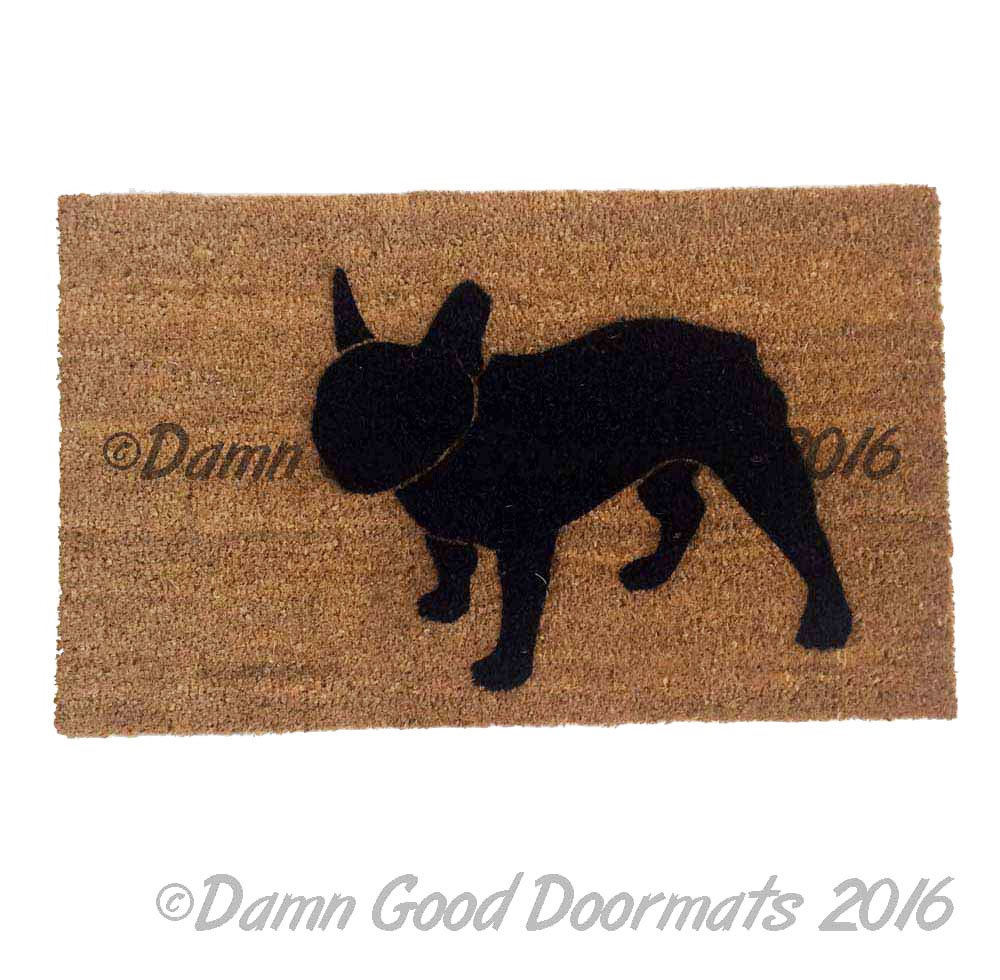 French Bulldog Frenchie dog door mat