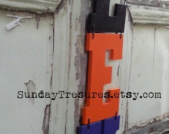 EEK Wood Sign, Door Decor Wall Hanging, Halloween Banner Sign Decor, Black Orange Purple, Ready To Ship