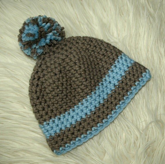 Baby hat pattern Easy Crochet pattern Striped by berrykidz