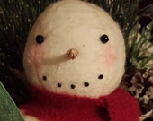 Primitive Handmade Snowman ~~ Primitive Christmas ~~ Primitive Winter ~~ Primitive Home Decor ~~ Yule ~~ CIJ ~~ FAAP ~~ OFG Team ~~