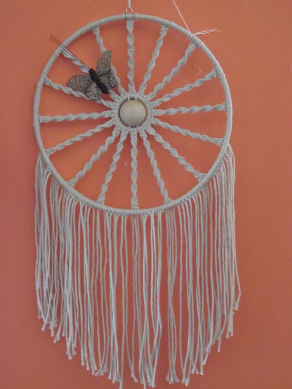 Macrame' Butterfly Wall Hanging by Ladywynd on Etsy
