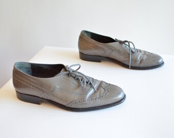 SALE / Vintage 1980s PUCCINI leather oxfords / 5.5