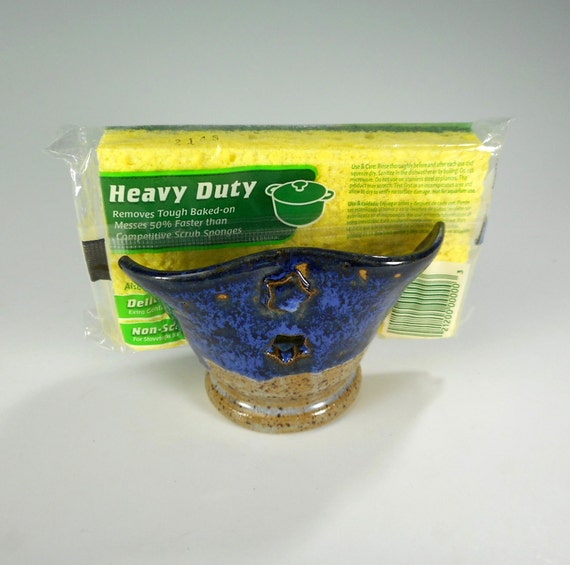 Ceramic sponge holder pottery sponge keeper stoneware sponge