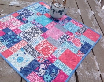 Paradise Hodge Podge 27 inch quilted table topper