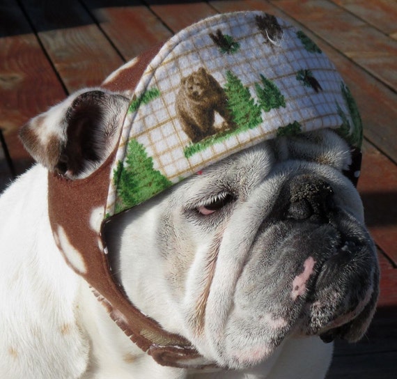 Items similar to ENGLISH BULLDOG REVERSIBLE hat Funny Dog Hat, Fall