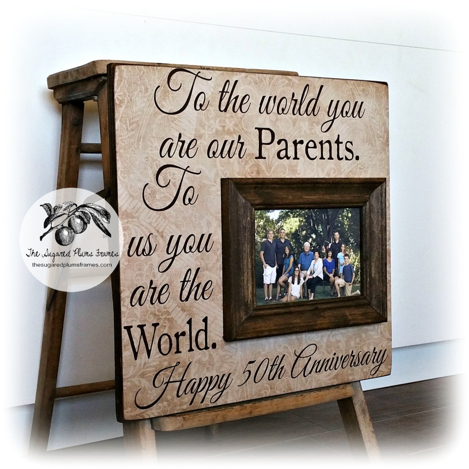 50th Anniversary Gifts Parents Anniversary Gift Golden