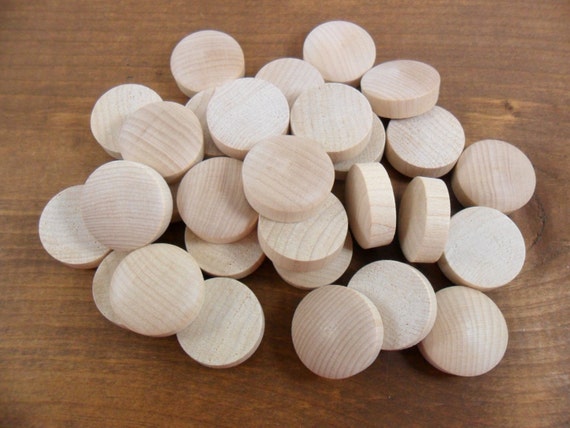 Wood Button Plugs Fits 1 Screw Hole 1 x