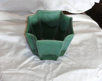 Vintage Green Haeger Planter