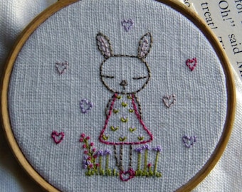 Bunny embroidery pattern pdf