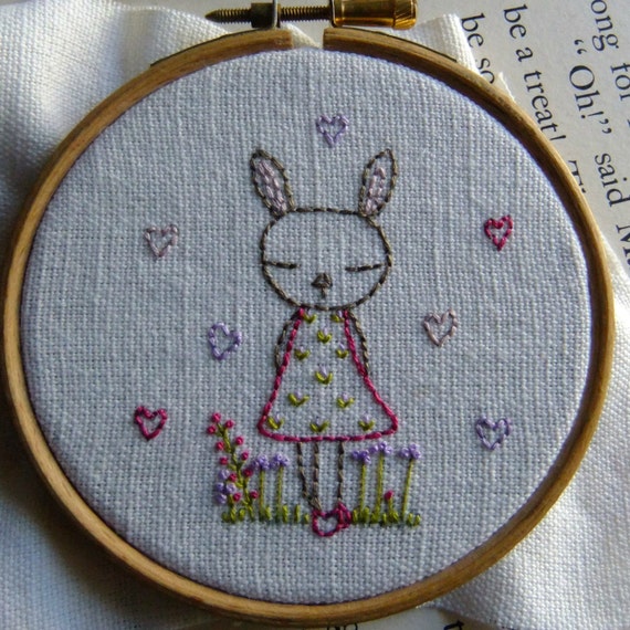 Bunny embroidery pattern pdf