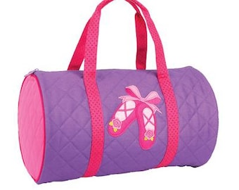 Personalized Stephen Joseph Girls Duffle Bag/Ballet Bag