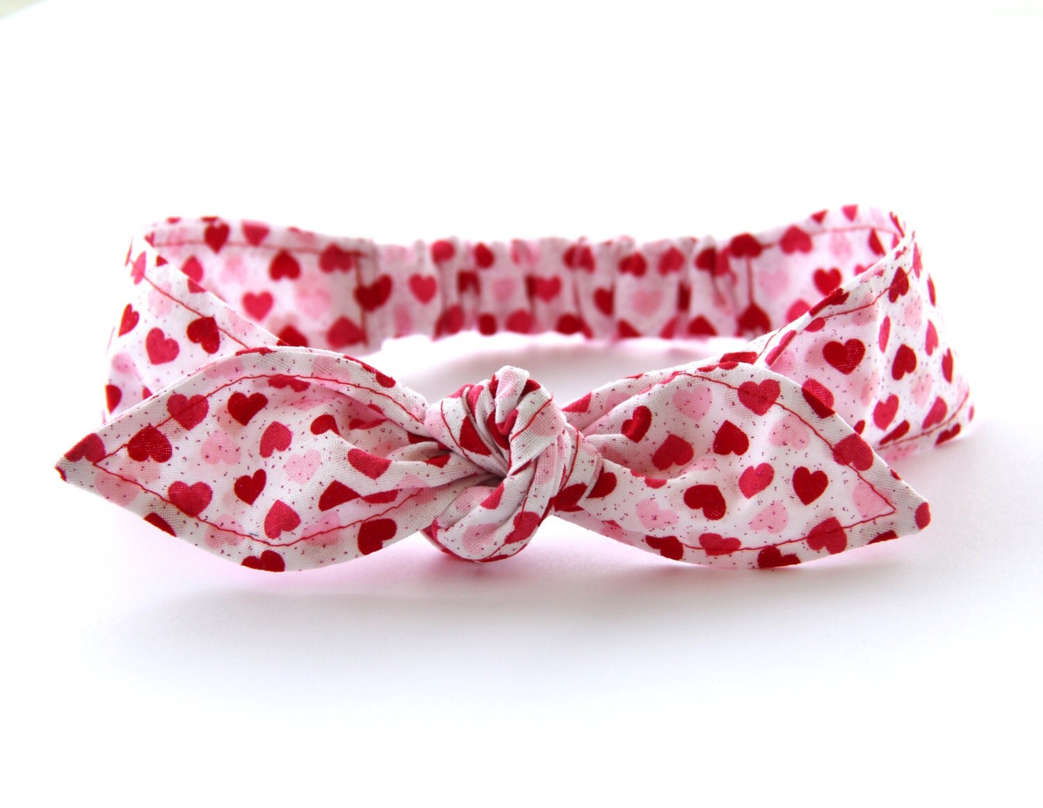 Baby Toddler Pretied Head Scarfs Hearts with Glitter Baby