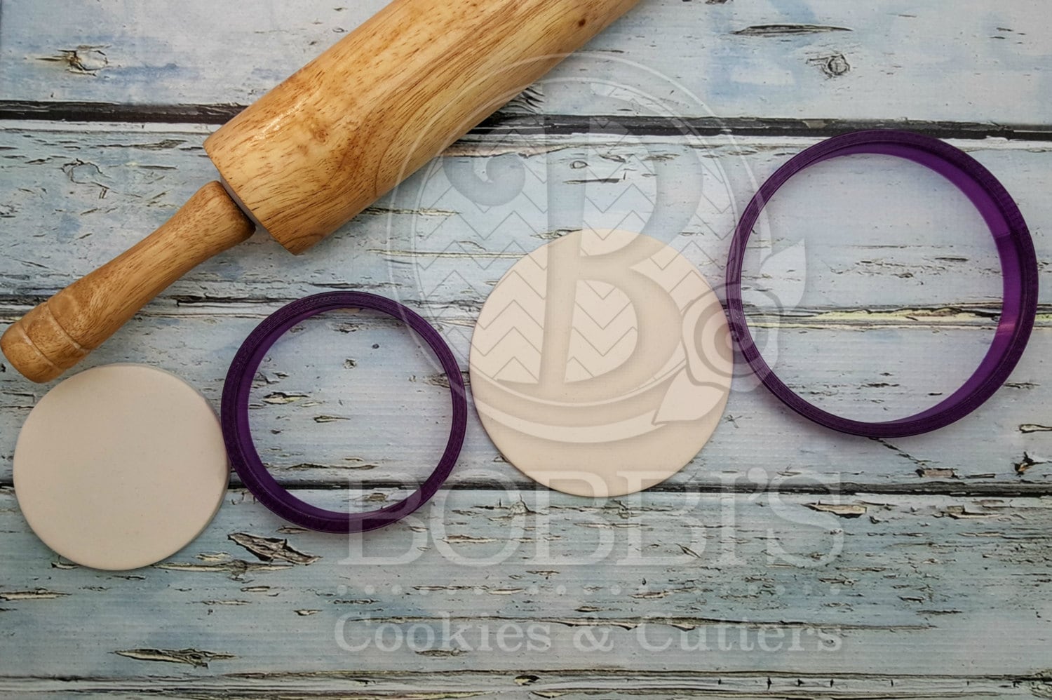 Various Sizes of Circle or Round Cookie Cutter and Fondant