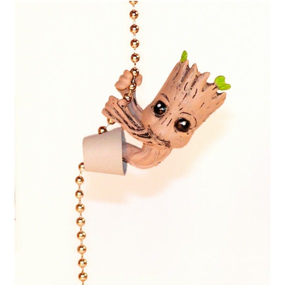 Baby Groot Ceiling Fan Pull Guardians of by WoodenAndroydStudio