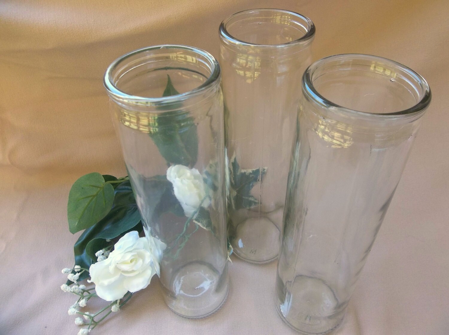 Tall Clear Glass Vase Glass Vase Crafts Wedding