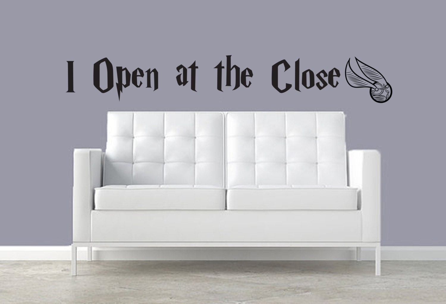 I open at the Close Vinyl wall Decal Fantasy geek geekery