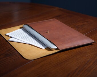 Full Grain Leather Macbook Sleeve