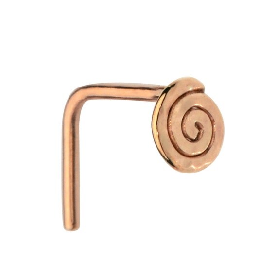 Nose Stud Nose Ring Nose Piercing Spiral Nose Ring 14K