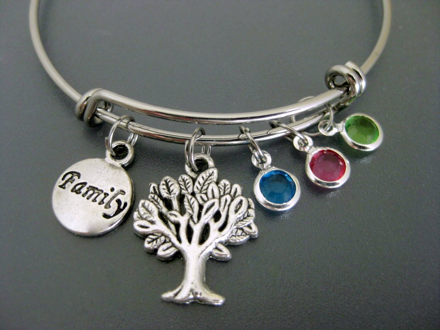 Family Tree Bracelet / Family Tree Bangle / Tree of Life