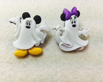 Disney Halloween Earrings, Mickey Mouse and Minnie Mouse Earring, Halloween Earrings, Disney Earrings, Ghost Earrings