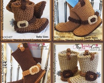 botas vaqueras tejidas