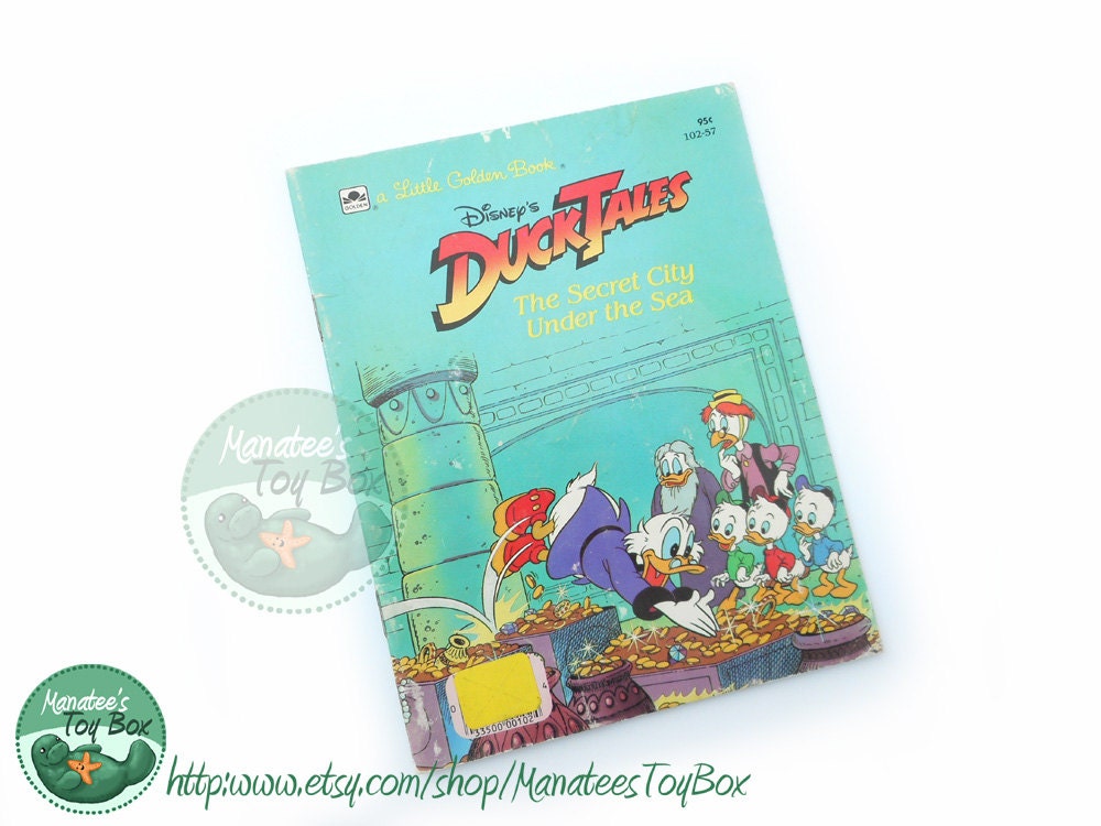 Vintage 1980s Ducktales Book The Secret City Under The Sea