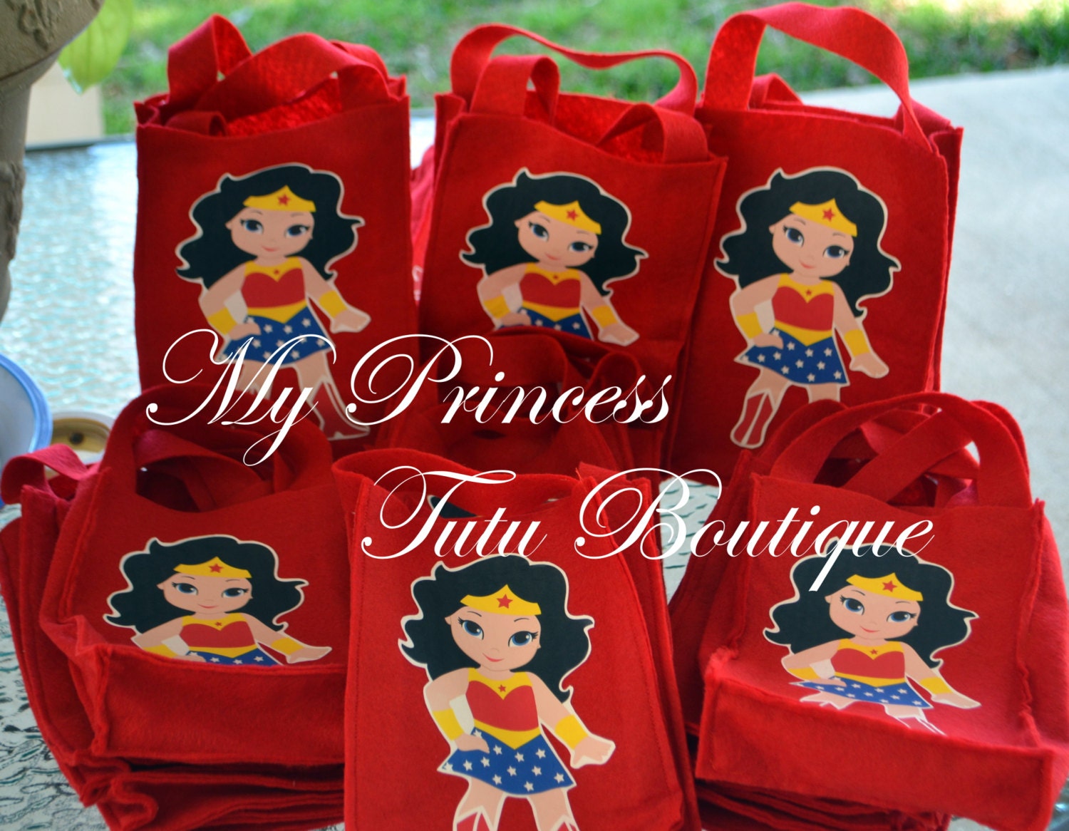 Superhero Favor Bags Superhero Treat Bags 10 Wonder Woman