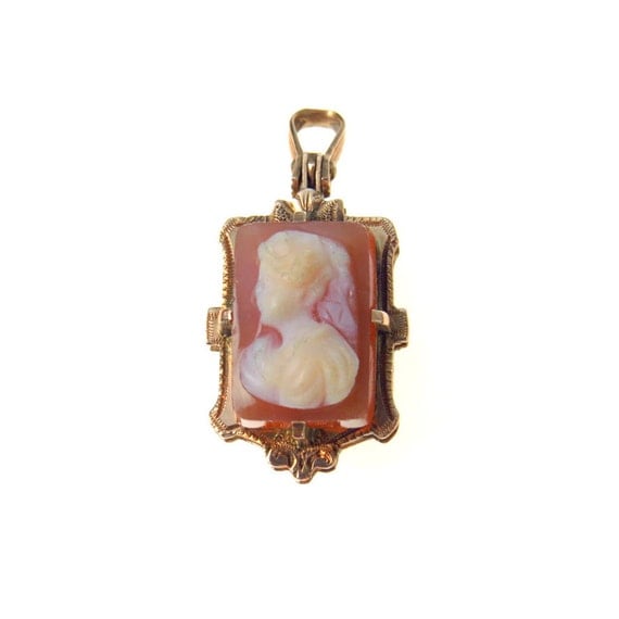 Cameo Rose Gold Locket Pendant