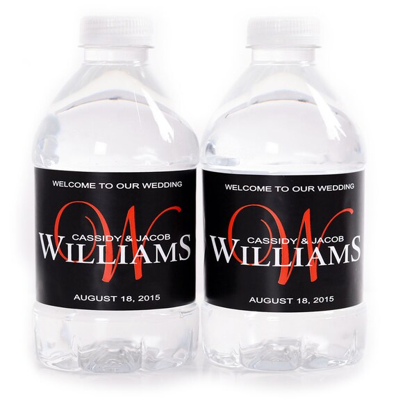 30 Wedding Water Bottle Labels - Need a different quantity? Click on the "choose total" tab to see all pricing Il_570xn